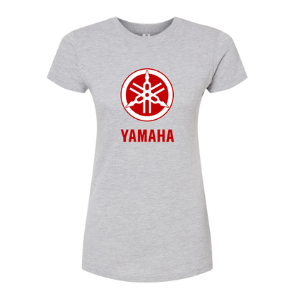 Women’s Yamaha Motorcycle Round Neck T-Shirt