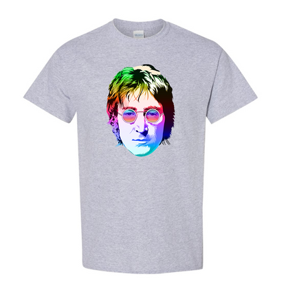 Youth's John Lennon Face Art Music Cotton T-Shirt