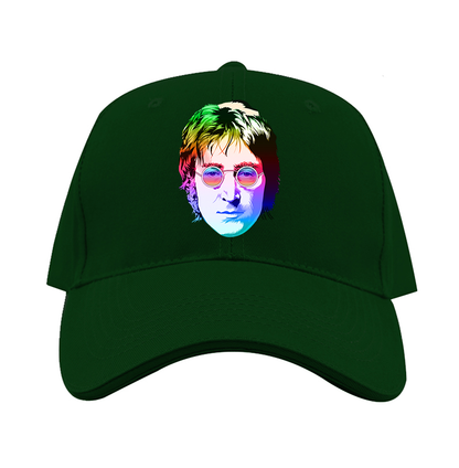 John Lennon Face Art Music Dad Baseball Cap Hat