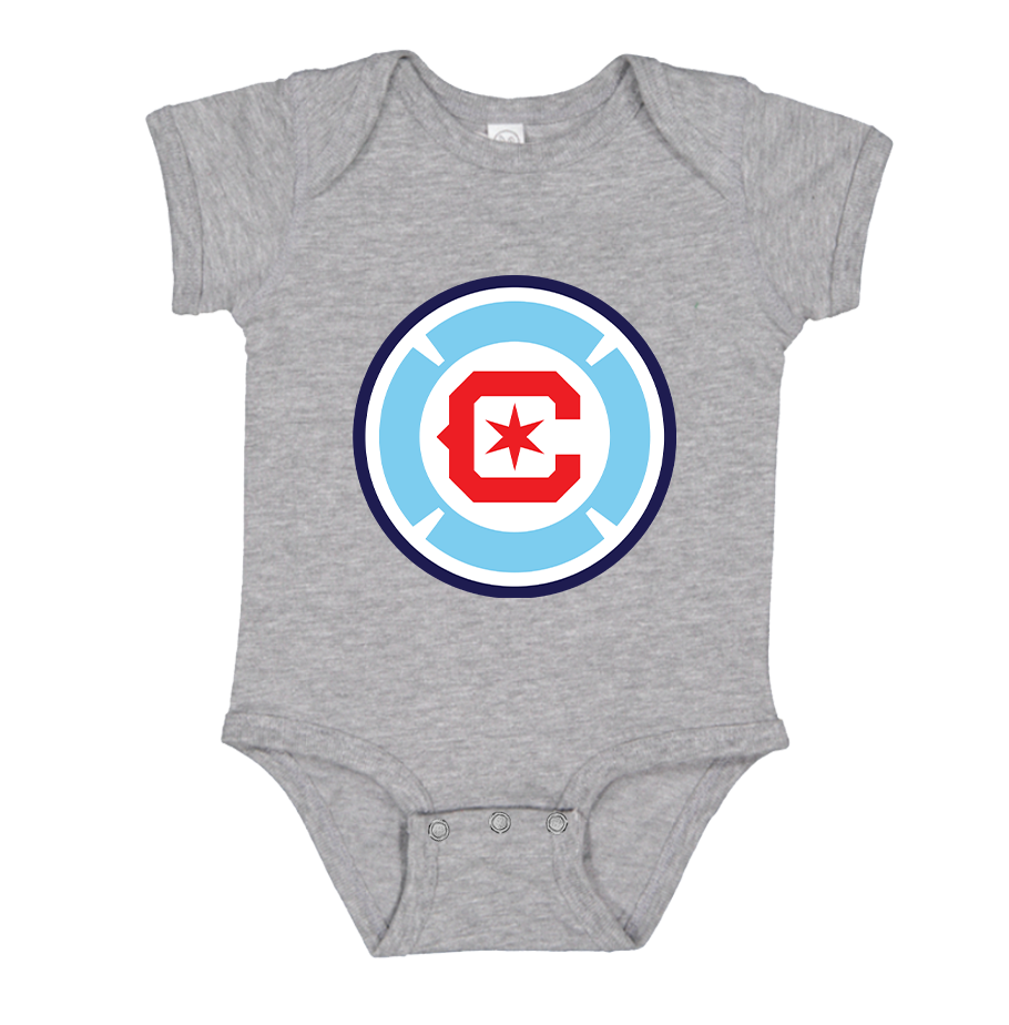 Chicago fire Soccer Baby Romper Onesie