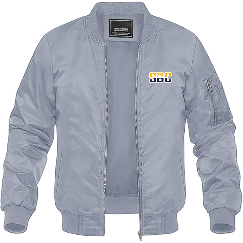 Men's Sun Belt Conference  Lightweight  Bomber Jacket Windbreaker Softshell Varsity Jacket Coat
