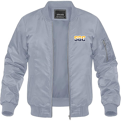 Men's Sun Belt Conference  Lightweight  Bomber Jacket Windbreaker Softshell Varsity Jacket Coat