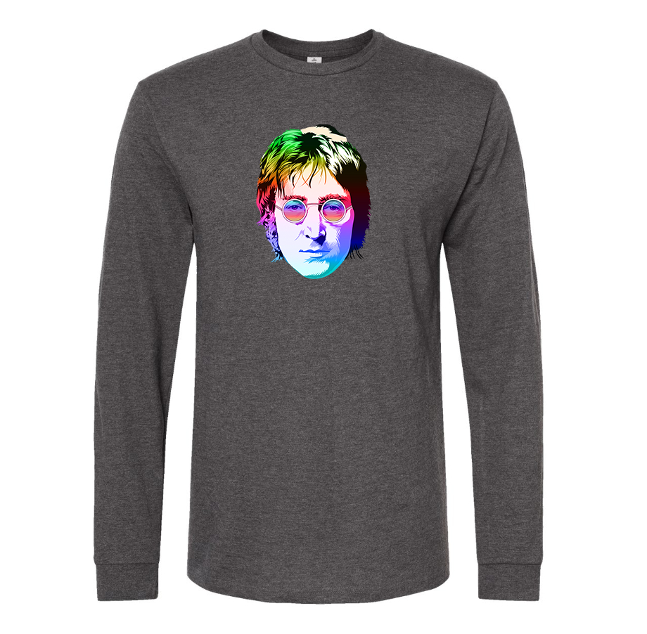 Youth's John Lennon Face Art Music Long Sleeve T-Shirt