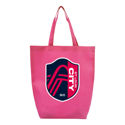 St. Louis City Soccer Q-Tees Non-Woven Gusset Bottom Tote