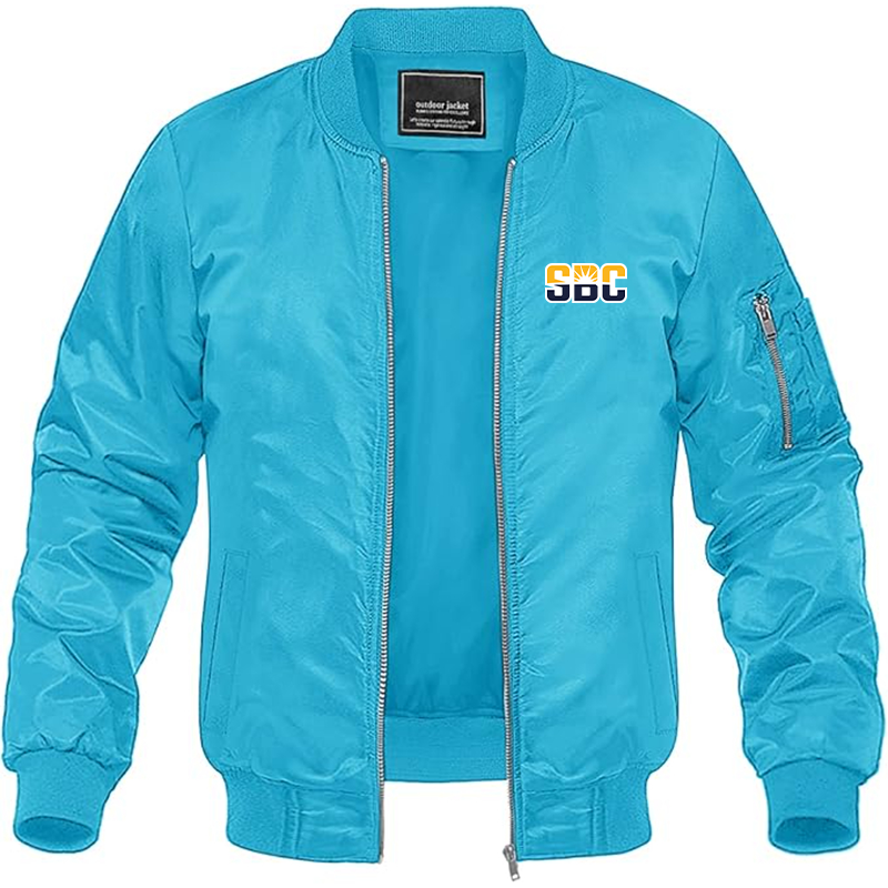 Men's Sun Belt Conference  Lightweight  Bomber Jacket Windbreaker Softshell Varsity Jacket Coat