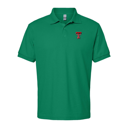 Men's Texas Tech Red Raiders  Gildan Dry Blend Jersey Polo