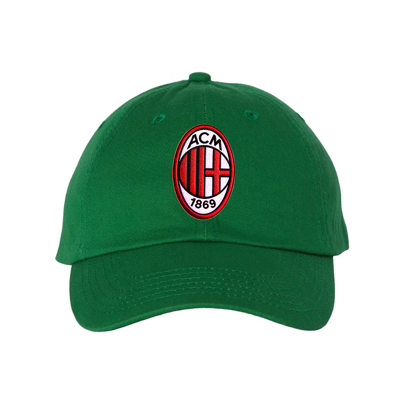 AC Milan Embroidered  Valucap Adult Bio-Washed Classic Dad Hat