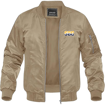 Men's Sun Belt Conference  Lightweight  Bomber Jacket Windbreaker Softshell Varsity Jacket Coat