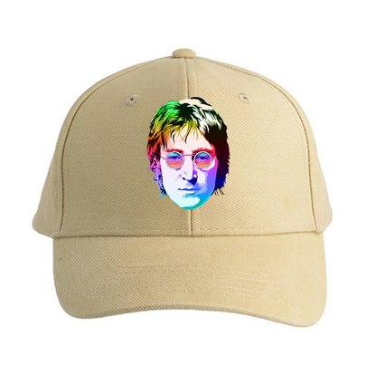 John Lennon Face Art Music Dad Baseball Cap Hat