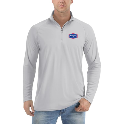 Men's Hampton by Hilton Lightweight Quarter-Zip Athletic Shirt Long Sleeve Performance Wear