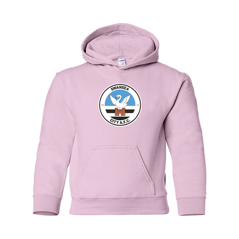 Youth Swansea City Soccer Gildan Heavy Blend  Hooded Sweatshirt