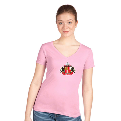 Women's Sunderland AFC Soccer  Next Level V-Neck T-Shirt