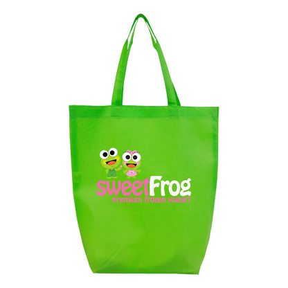 Sweet Frog Frozen Q-Tees Non-Woven Gusset Bottom Tote