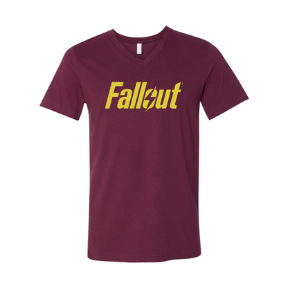 Men's Fallout BELLA + CANVAS - Jersey V-Neck T-Shirt