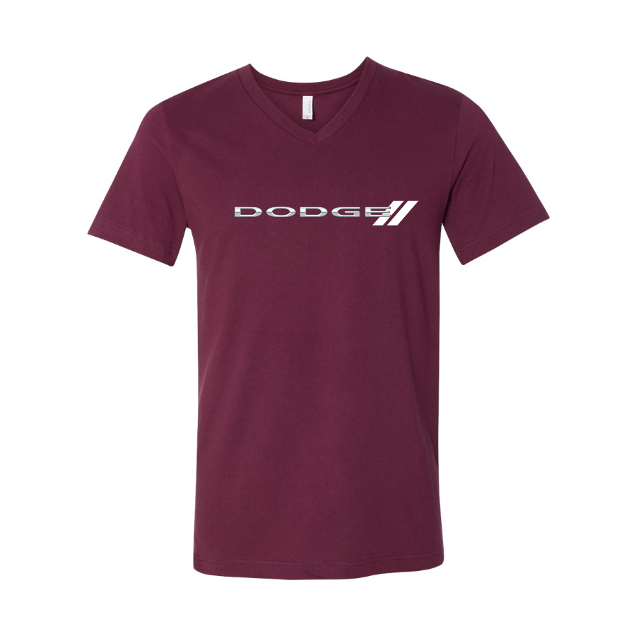 Men's Dodge Car  BELLA + CANVAS - Jersey V-Neck T-Shirt