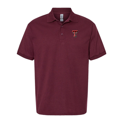 Men's Texas Tech Red Raiders  Gildan Dry Blend Jersey Polo