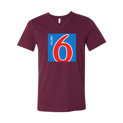 Men's Motel 6 BELLA + CANVAS - Jersey V-Neck T-Shirt