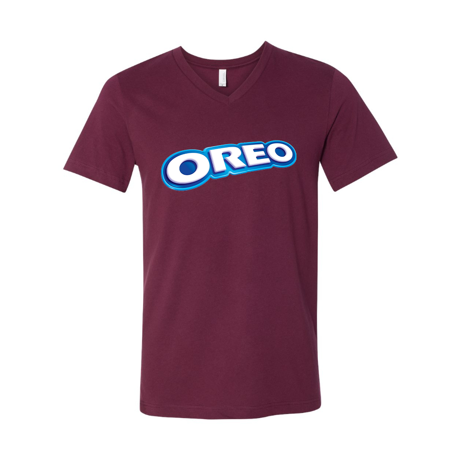 Men's Oreo BELLA + CANVAS - Jersey V-Neck T-Shirt