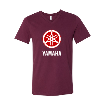 Men's Yamaha Motorcycle BELLA + CANVAS - Jersey V-Neck T-Shirt