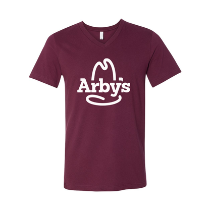 Men's Arby's BELLA + CANVAS - Jersey V-Neck T-Shirt