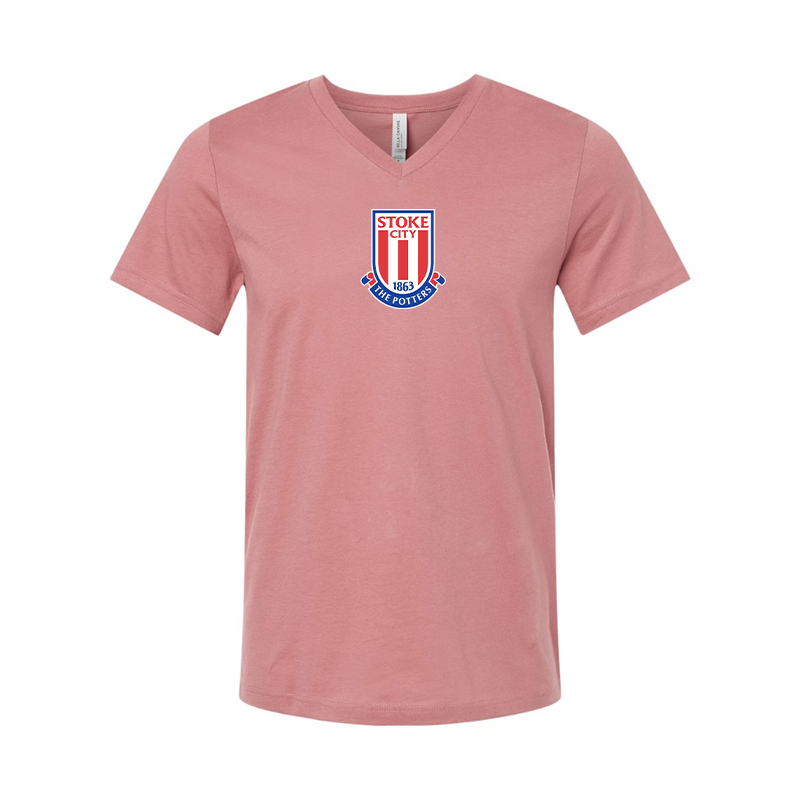 Stoke City Soccer  BELLA  CANVAS - Jersey V-Neck T-Shirt