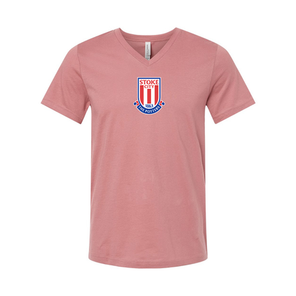 Stoke City Soccer  BELLA  CANVAS - Jersey V-Neck T-Shirt