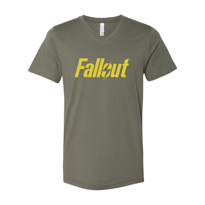 Men's Fallout BELLA + CANVAS - Jersey V-Neck T-Shirt