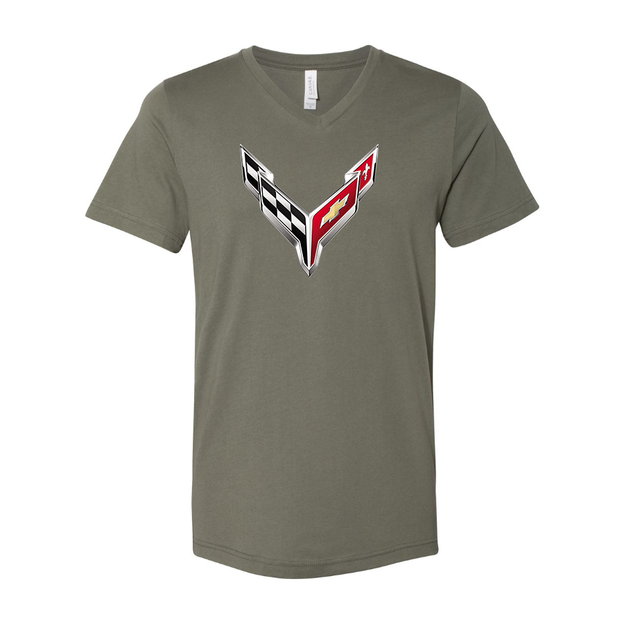 Men's Chevrolet BELLA + CANVAS - Jersey V-Neck T-Shirt