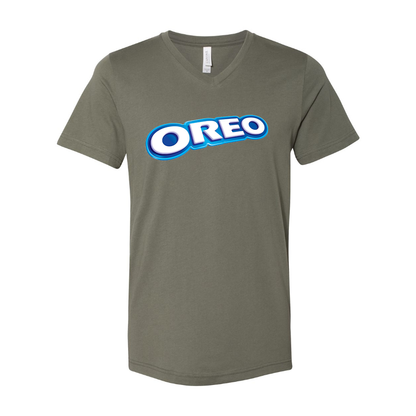 Men's Oreo BELLA + CANVAS - Jersey V-Neck T-Shirt