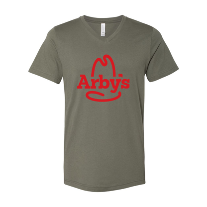 Men's Arby's BELLA + CANVAS - Jersey V-Neck T-Shirt