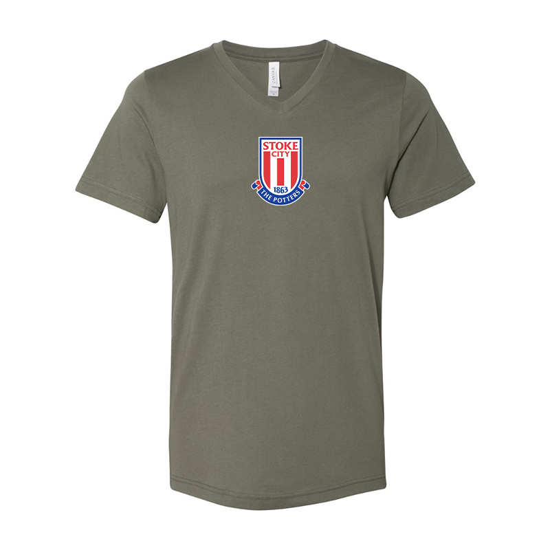 Stoke City Soccer  BELLA  CANVAS - Jersey V-Neck T-Shirt