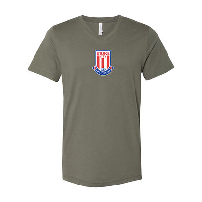 Stoke City Soccer  BELLA  CANVAS - Jersey V-Neck T-Shirt