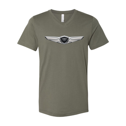 Men's Genesis Car BELLA + CANVAS - Jersey V-Neck T-Shirt