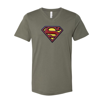(Design Here) BELLA  CANVAS - Jersey V-Neck T-Shirt