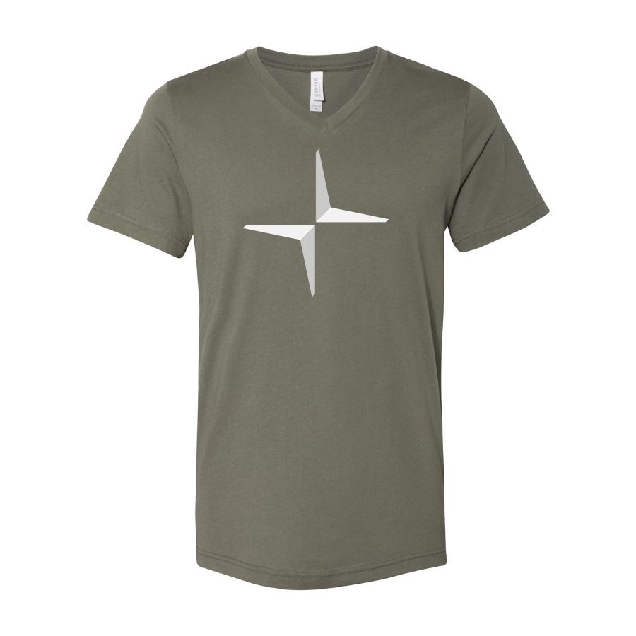 Men's Polestar Electric Car BELLA + CANVAS - Jersey V-Neck T-Shirt