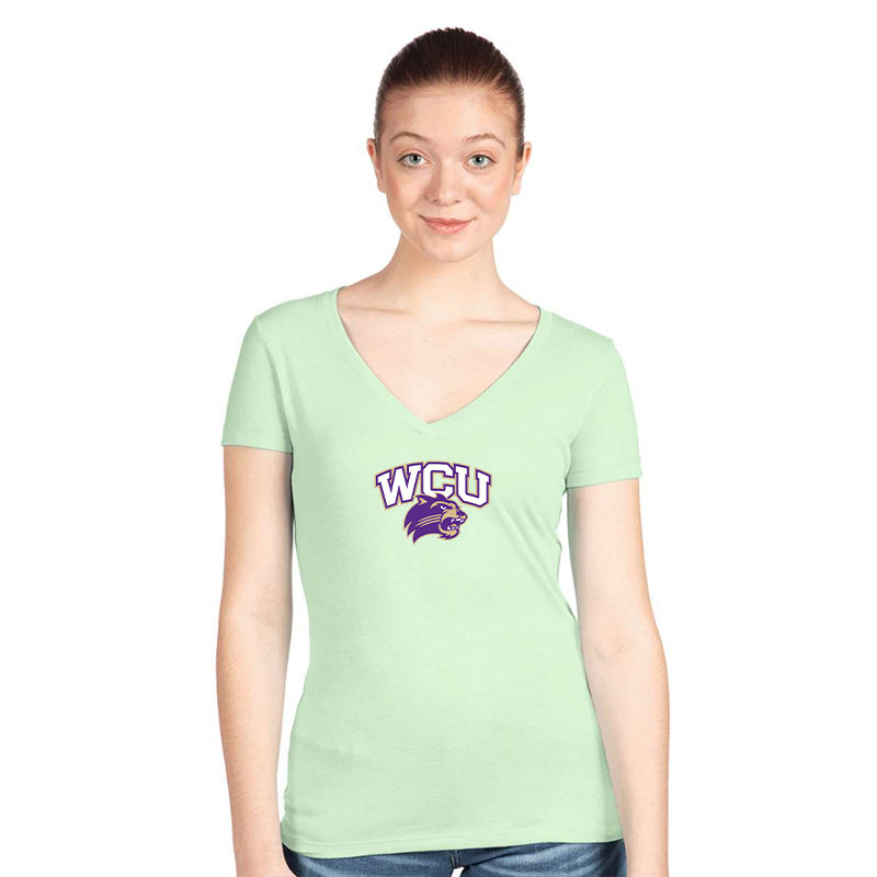 Women's Western Carolina Catamounts Next Level V-Neck T-Shirt
