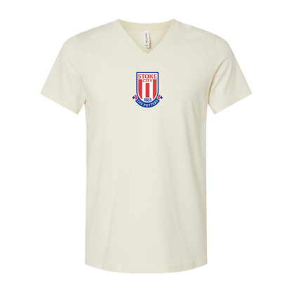 Stoke City Soccer  BELLA  CANVAS - Jersey V-Neck T-Shirt
