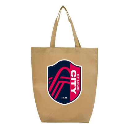 St. Louis City Soccer Q-Tees Non-Woven Gusset Bottom Tote