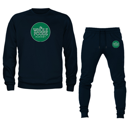 Men's Whole Foods Market Crewneck Sweatshirt Joggers Suit
