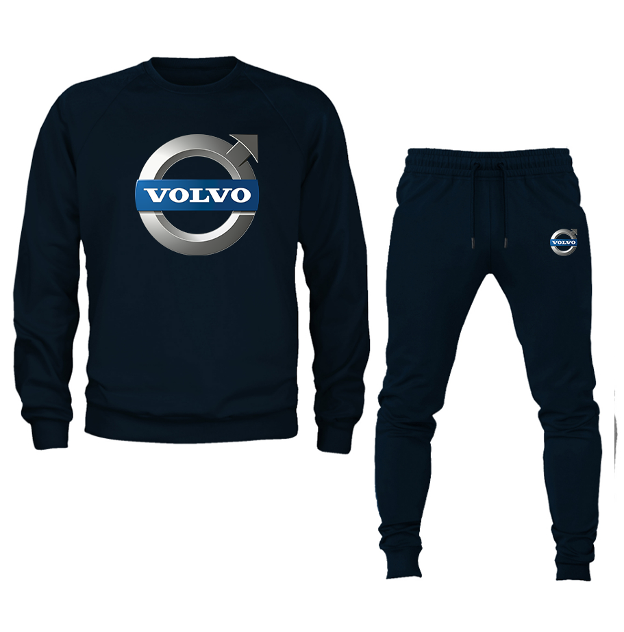 Men's Volvo Car  Crewneck Sweatshirt Joggers Suit