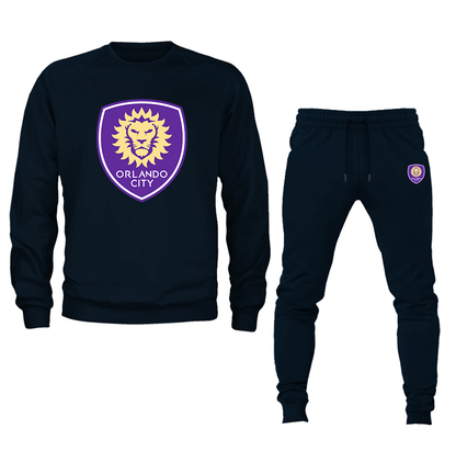 Men's Orlando City Soccer Crewneck Sweatshirt Joggers Suit