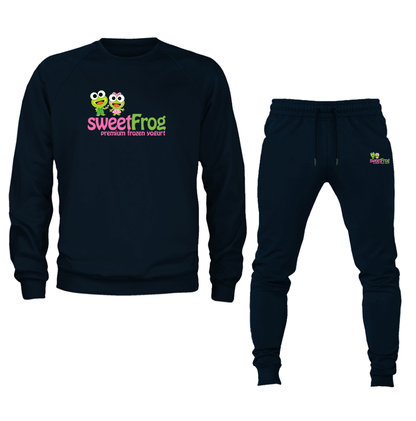 Men's Sweet Frog Frozen Crewneck Sweatshirt Joggers Suit