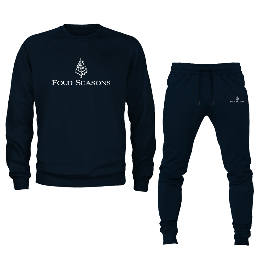 Men's Four Seasons  Crewneck Sweatshirt Joggers Suit