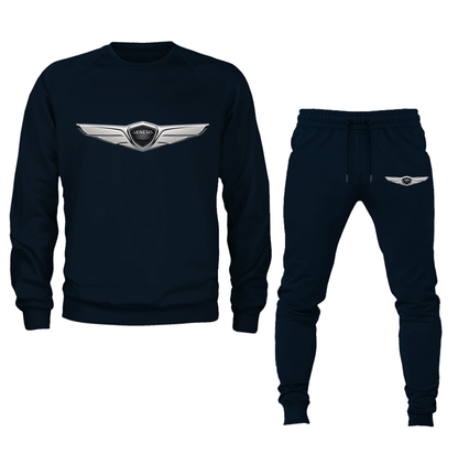 Men's Genesis Car Crewneck Sweatshirt Joggers Suit