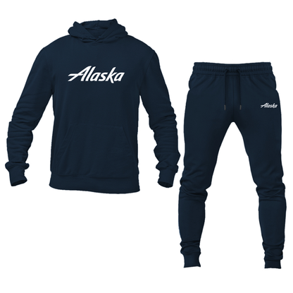 Men's Alaska Airline Hoodie Joggers Set