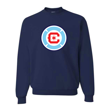 Men's Chicago fire Soccer Crewneck Comfy Sweatshirt