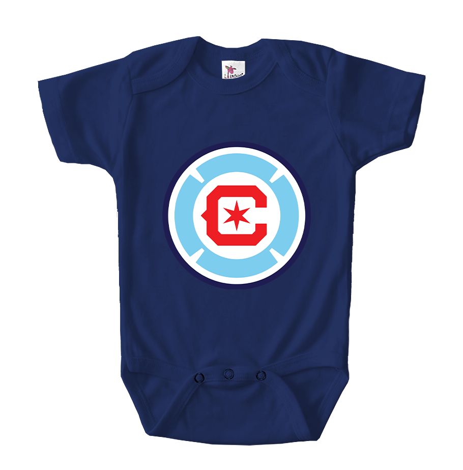 Chicago fire Soccer Baby Romper Onesie