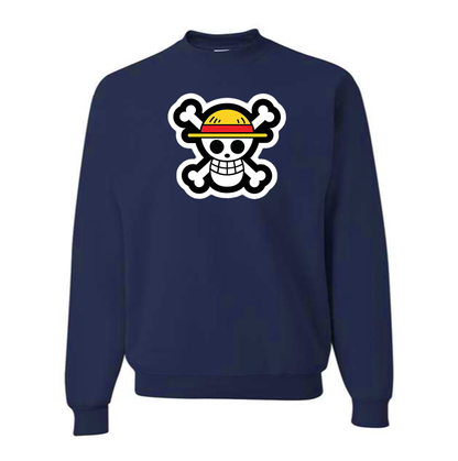 Men's Straw Hat  Crewneck Sweatshirt