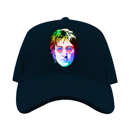 John Lennon Face Art Music Dad Baseball Cap Hat