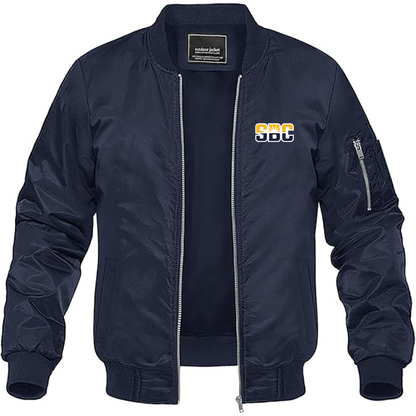 Men's Sun Belt Conference  Lightweight  Bomber Jacket Windbreaker Softshell Varsity Jacket Coat